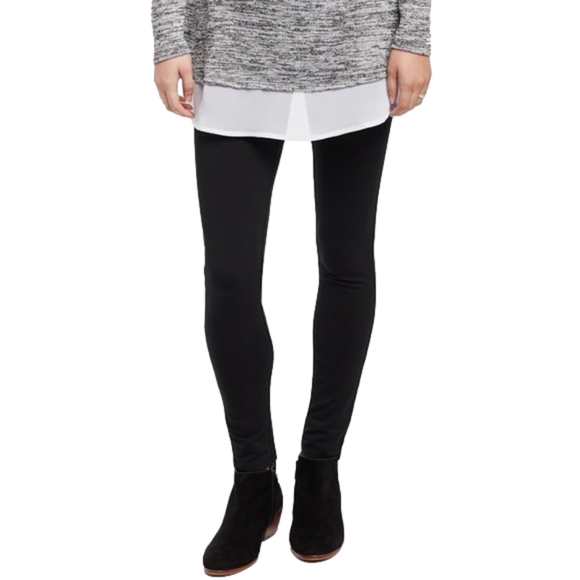 Maternity French Terry Leggings- Wine Berry main image 0